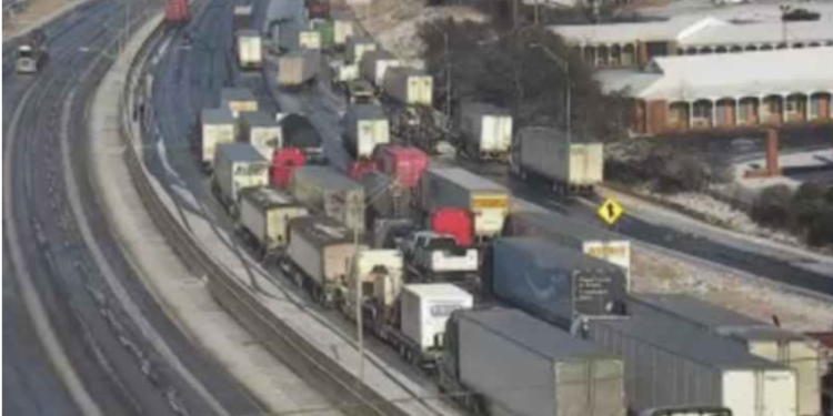 Monroe Residents Frozen on Icy Roads In Midst of Winter Weather